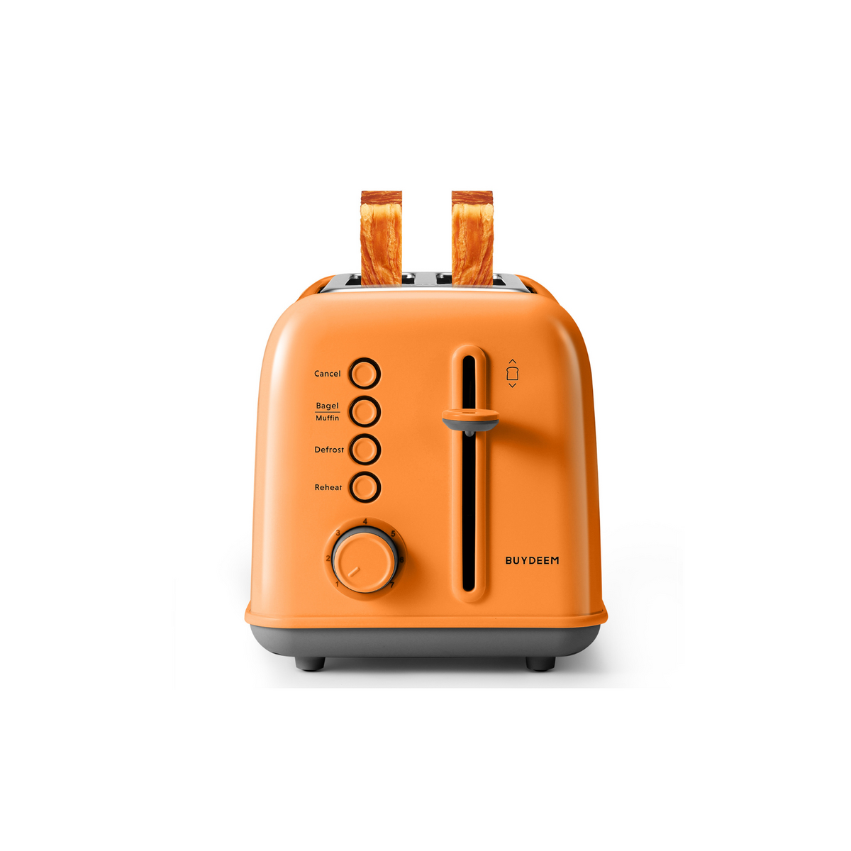 Buydeem 2-Slice Retro Toaster Extra Wide 1.4