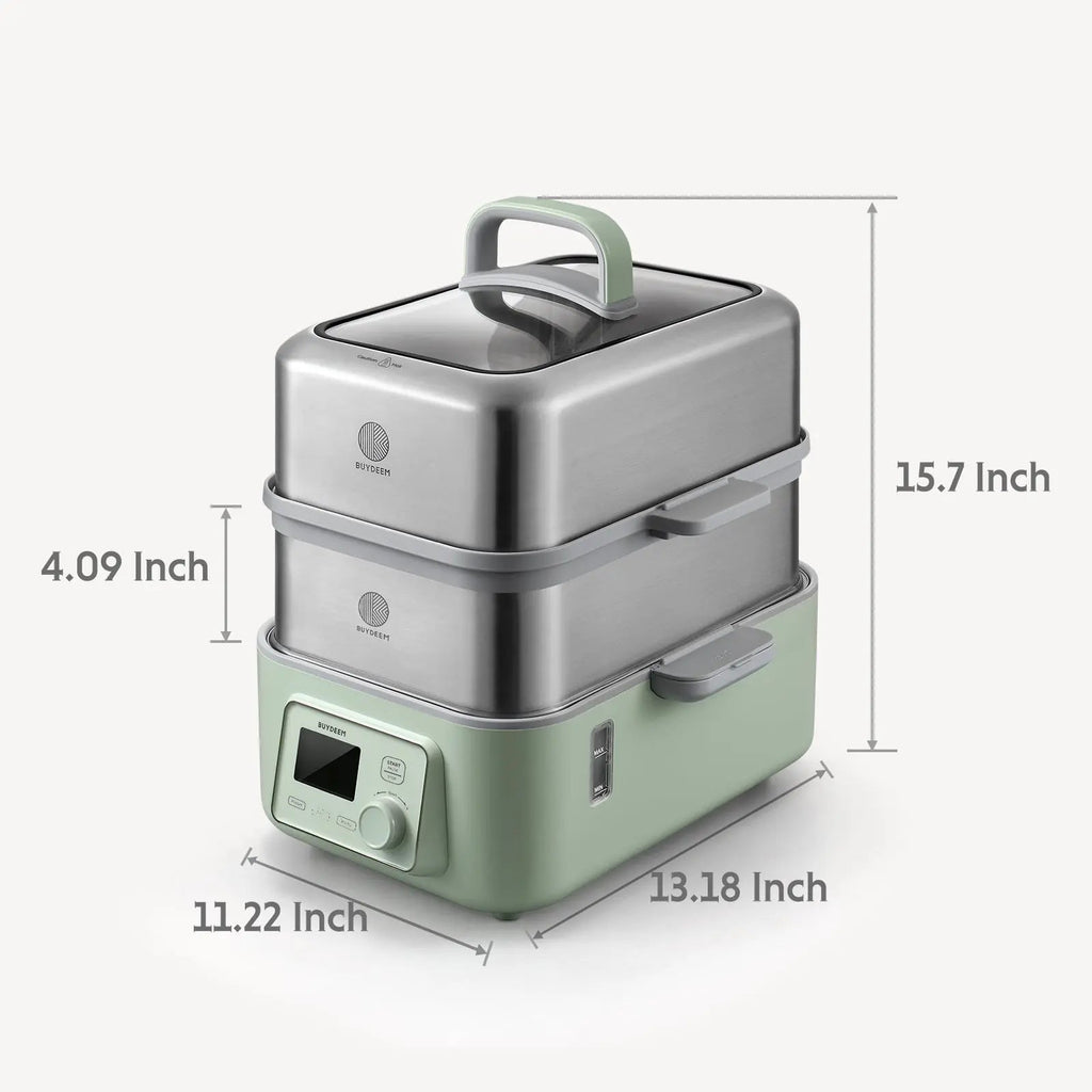 Buydeem Two-Tier All-in-One Intelligent Electric Food Steamer BuydeemUS